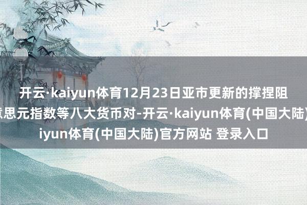 开云·kaiyun体育12月23日亚市更新的撑捏阻力：金银原油+好意思元指数等八大货币对-开云·kaiyun体育(中国大陆)官方网站 登录入口